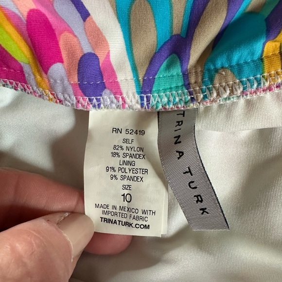 Trina Turk Colorful Patterned Bikini Bottom - Picture 4 of 4